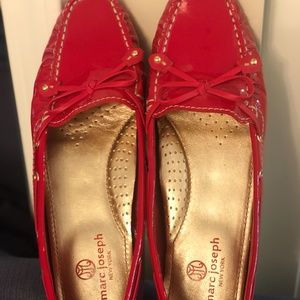 Marc Joseph Red flats size 8/12